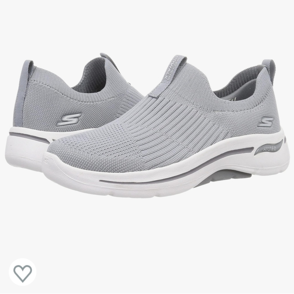 SKECHERS BLACK SNEAKER GO WALK ARCH FIT ICONIC SLIP ON